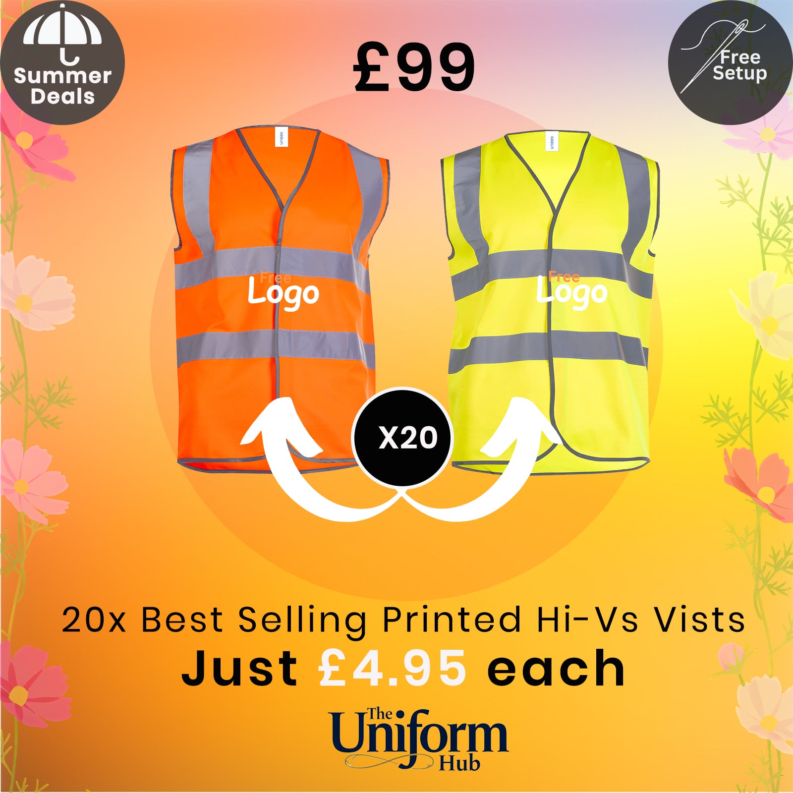 Summer Deals - Bestselling Hi Vis Vests x20