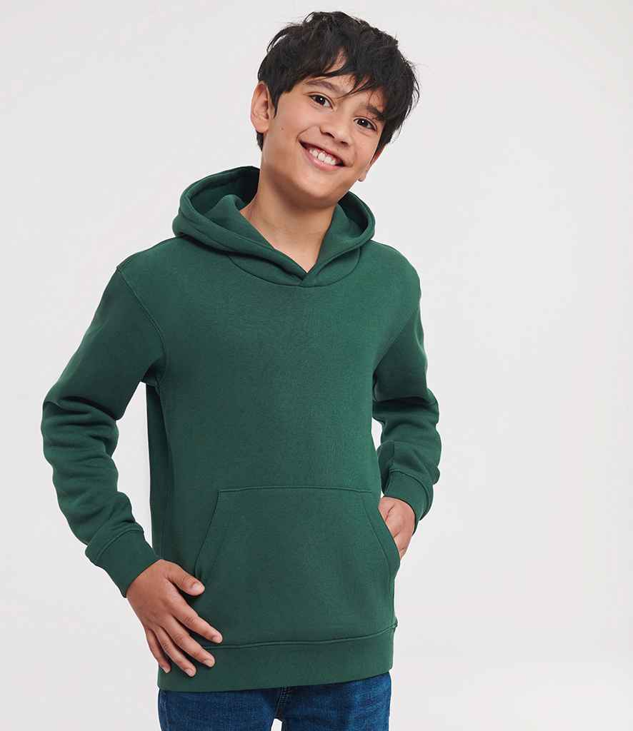 Russell Athletic Kids Authentic Hooded Sweatshirt | Bottle Green