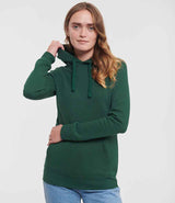 Russell Athletic Ladies Authentic Hooded Sweatshirt | Bottle Green thumbnail 1