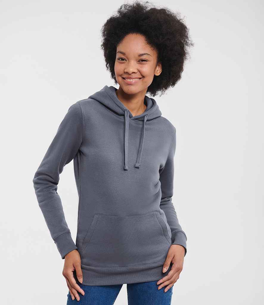 Russell Athletic Ladies Authentic Hooded Sweatshirt | Convoy Grey