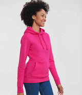 Russell Athletic Ladies Authentic Hooded Sweatshirt | Fuchsia thumbnail 3