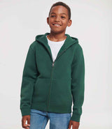 Russell Athletic Kids Authentic Zip Hooded Sweatshirt | Bottle Green thumbnail 1