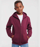 Russell Athletic Kids Authentic Zip Hooded Sweatshirt | Burgundy thumbnail 1