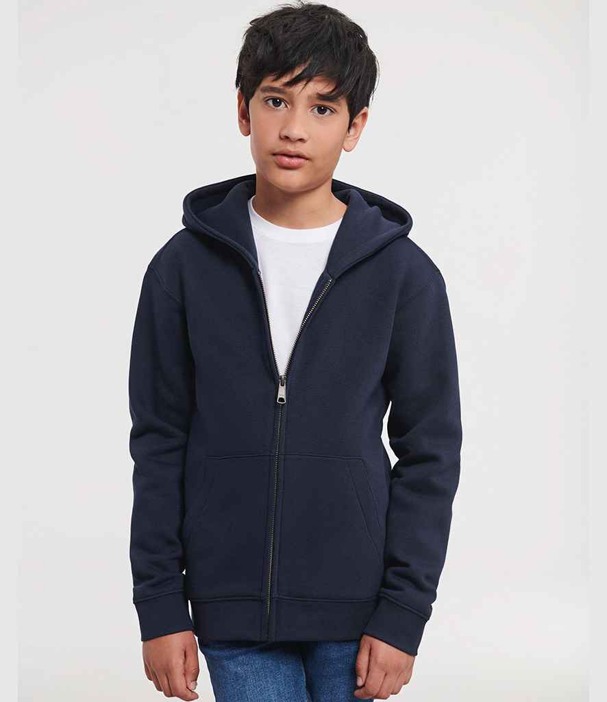 Russell Athletic Kids Authentic Zip Hooded Sweatshirt | French Navy