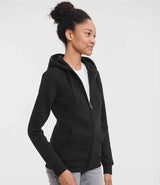 Russell Athletic Ladies Authentic Zip Hooded Sweatshirt | Black thumbnail 3