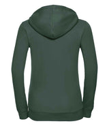 Russell Athletic Ladies Authentic Zip Hooded Sweatshirt | Bottle Green thumbnail 5