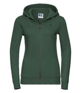 Russell Athletic Ladies Authentic Zip Hooded Sweatshirt | Bottle Green thumbnail 4
