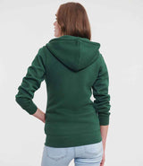 Russell Athletic Ladies Authentic Zip Hooded Sweatshirt | Bottle Green thumbnail 2
