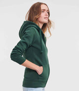 Russell Athletic Ladies Authentic Zip Hooded Sweatshirt | Bottle Green thumbnail 3