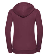 Russell Athletic Ladies Authentic Zip Hooded Sweatshirt | Burgundy thumbnail 5