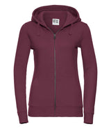 Russell Athletic Ladies Authentic Zip Hooded Sweatshirt | Burgundy thumbnail 4