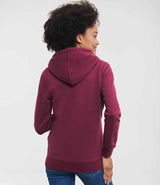Russell Athletic Ladies Authentic Zip Hooded Sweatshirt | Burgundy thumbnail 2
