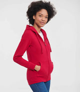 Russell Athletic Ladies Authentic Zip Hooded Sweatshirt | Classic Red thumbnail 3