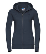 Russell Athletic Ladies Authentic Zip Hooded Sweatshirt | French Navy thumbnail 4
