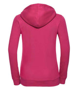 Russell Athletic Ladies Authentic Zip Hooded Sweatshirt | Fuchsia thumbnail 5