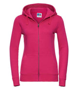 Russell Athletic Ladies Authentic Zip Hooded Sweatshirt | Fuchsia thumbnail 4