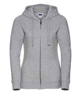 Russell Athletic Ladies Authentic Zip Hooded Sweatshirt | Light Oxford thumbnail 4