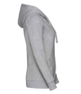 Russell Athletic Ladies Authentic Zip Hooded Sweatshirt | Light Oxford thumbnail 6