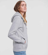 Russell Athletic Ladies Authentic Zip Hooded Sweatshirt | Light Oxford thumbnail 3