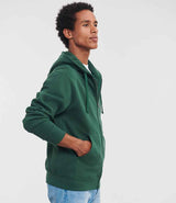 Russell Athletic Authentic Zip Hooded Sweatshirt | Bottle Green thumbnail 3