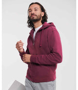 Russell Athletic Authentic Zip Hooded Sweatshirt | Burgundy thumbnail 1