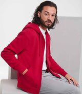 Russell Athletic Authentic Zip Hooded Sweatshirt | Classic Red thumbnail 3