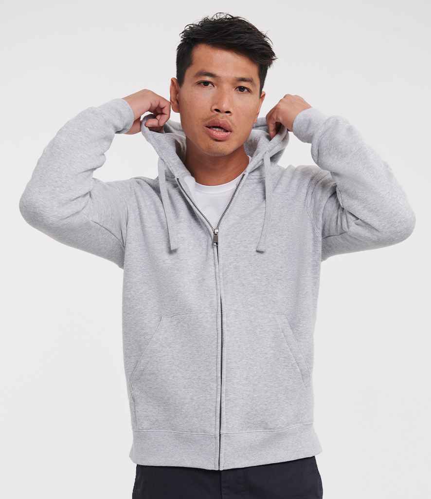 Russell Athletic Authentic Zip Hooded Sweatshirt | Light Oxford