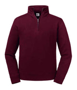 Russell Athletic Authentic Zip Neck Sweatshirt | Burgundy thumbnail 4