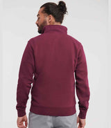 Russell Athletic Authentic Zip Neck Sweatshirt | Burgundy thumbnail 2