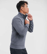 Russell Athletic Authentic Zip Neck Sweatshirt | Convoy Grey thumbnail 3