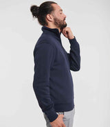 Russell Athletic Authentic Zip Neck Sweatshirt | French Navy thumbnail 3
