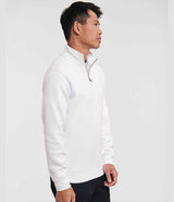 Russell Athletic Authentic Zip Neck Sweatshirt | White thumbnail 3