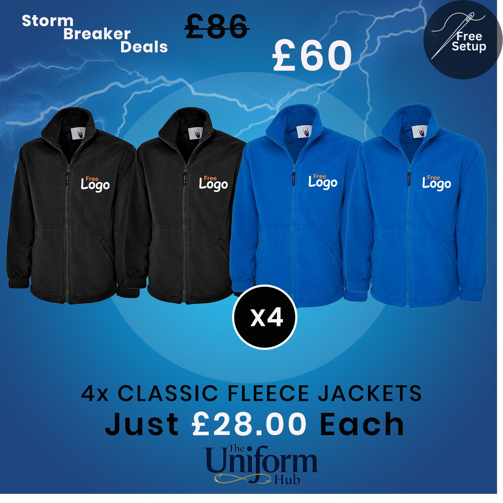 Storm Breaker Deals - 4x Best Selling Fleece Jackets