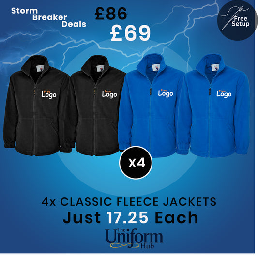 Storm Breaker Deals - 4x Best Selling Fleece Jackets