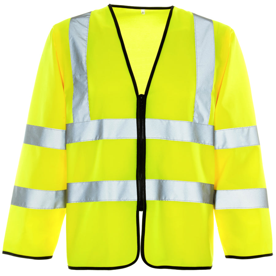 Hi Vis Long Sleeved Vest - Zip