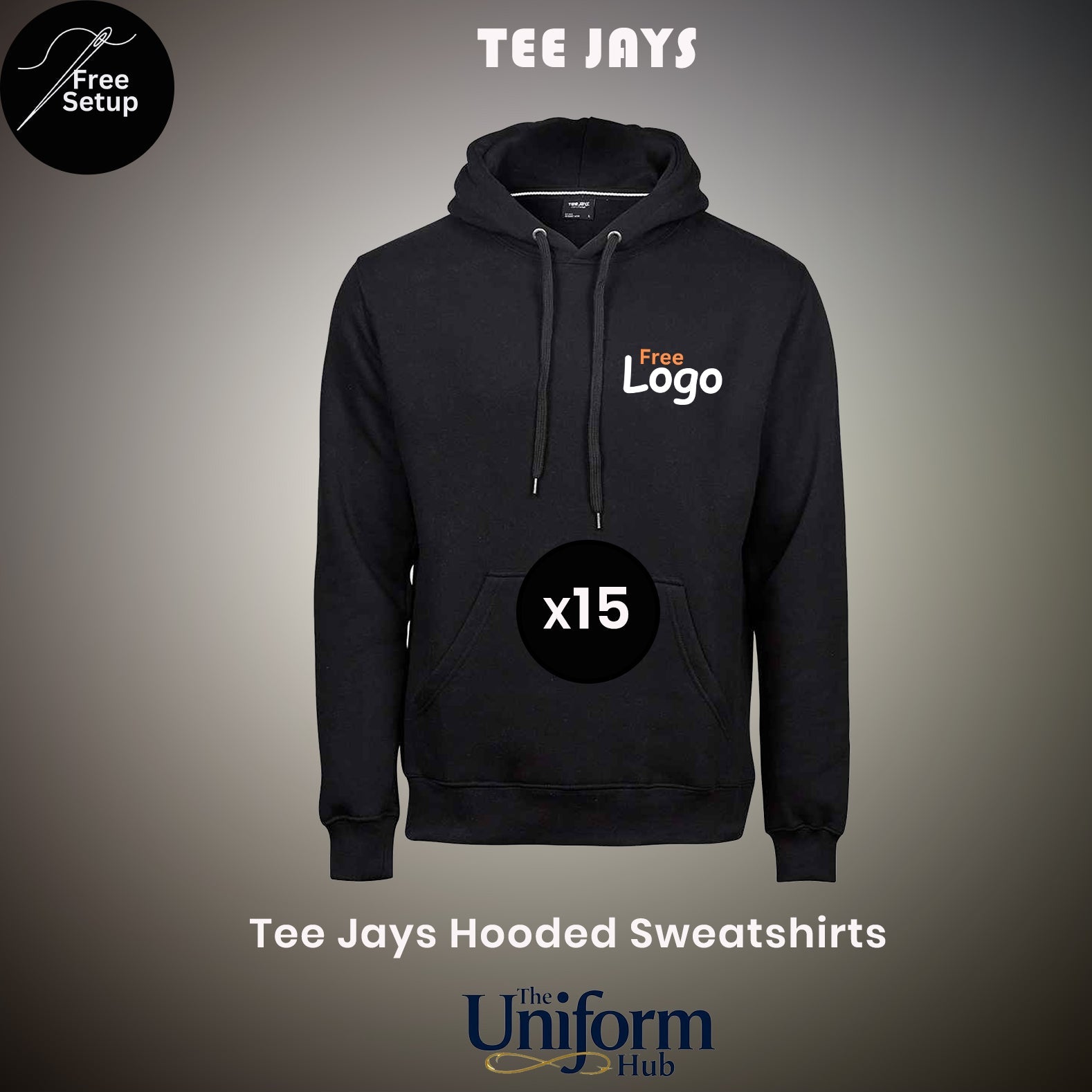 Tee Jays Hooded Sweatshirt Deal x15