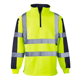 Hi Vis 2 Tone Orange Rugby Shirt thumbnail 1