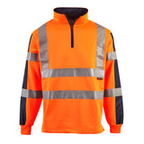 Supertouch Hi Vis 2 Tone Orange Rugby Shirt thumbnail 1