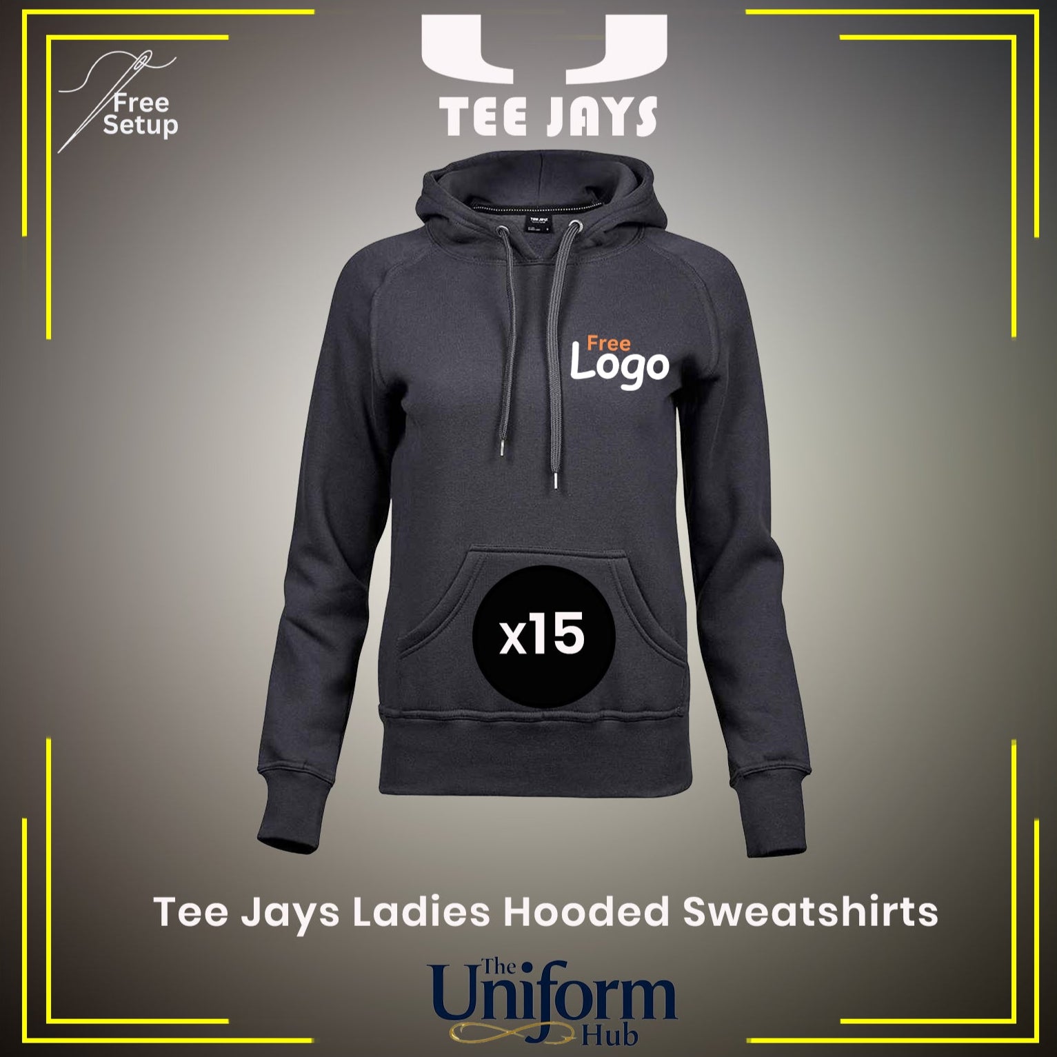 Tee Jays Ladies Hooded Sweatshirt Deal x15