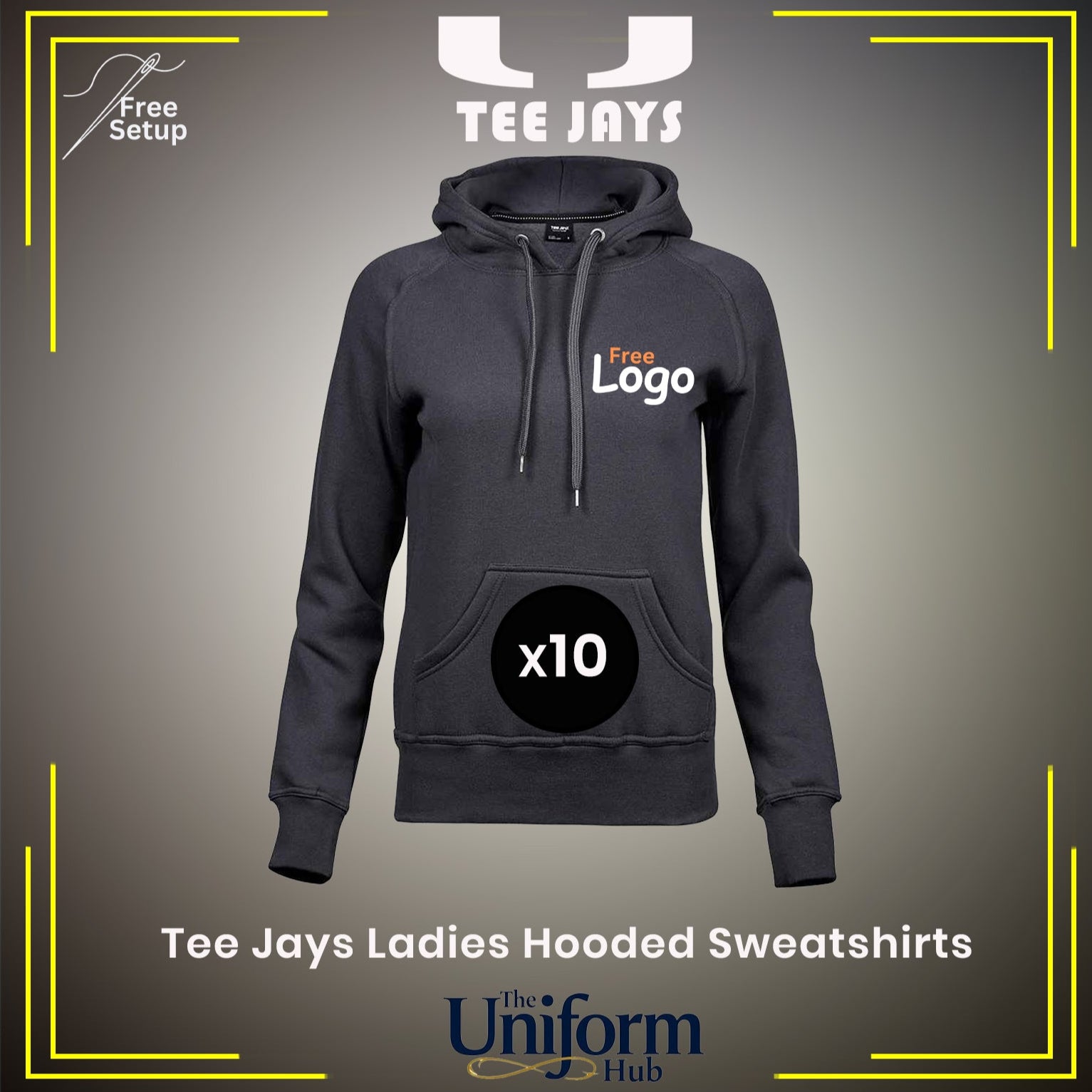 Tee Jays Ladies Hooded Sweatshirt Deal x10