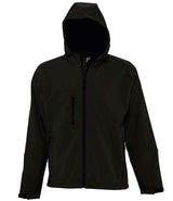 SOL'S Replay Hooded Soft Shell Jacket | Black thumbnail 1