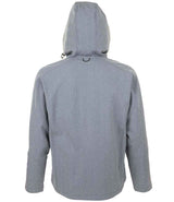 SOL'S Replay Hooded Soft Shell Jacket | Grey Marl thumbnail 2