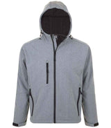 SOL'S Replay Hooded Soft Shell Jacket | Grey Marl thumbnail 1