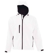 SOL'S Replay Hooded Soft Shell Jacket | White thumbnail 3