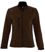 SOL'S Ladies Roxy Soft Shell Jacket | Dark Chocolate thumbnail 1