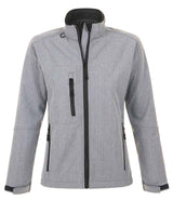 SOL'S Ladies Roxy Soft Shell Jacket | Grey Marl thumbnail 1