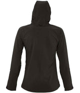 SOL'S Ladies Replay Hooded Soft Shell Jacket | Black thumbnail 5