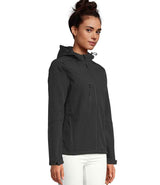 SOL'S Ladies Replay Hooded Soft Shell Jacket | Black thumbnail 2