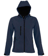 SOL'S Ladies Replay Hooded Soft Shell Jacket | French Navy thumbnail 4