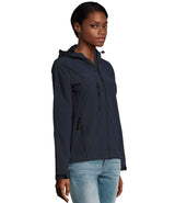 SOL'S Ladies Replay Hooded Soft Shell Jacket | French Navy thumbnail 2